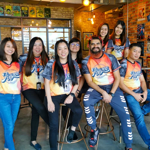 The Jiggee team photographed in 2020